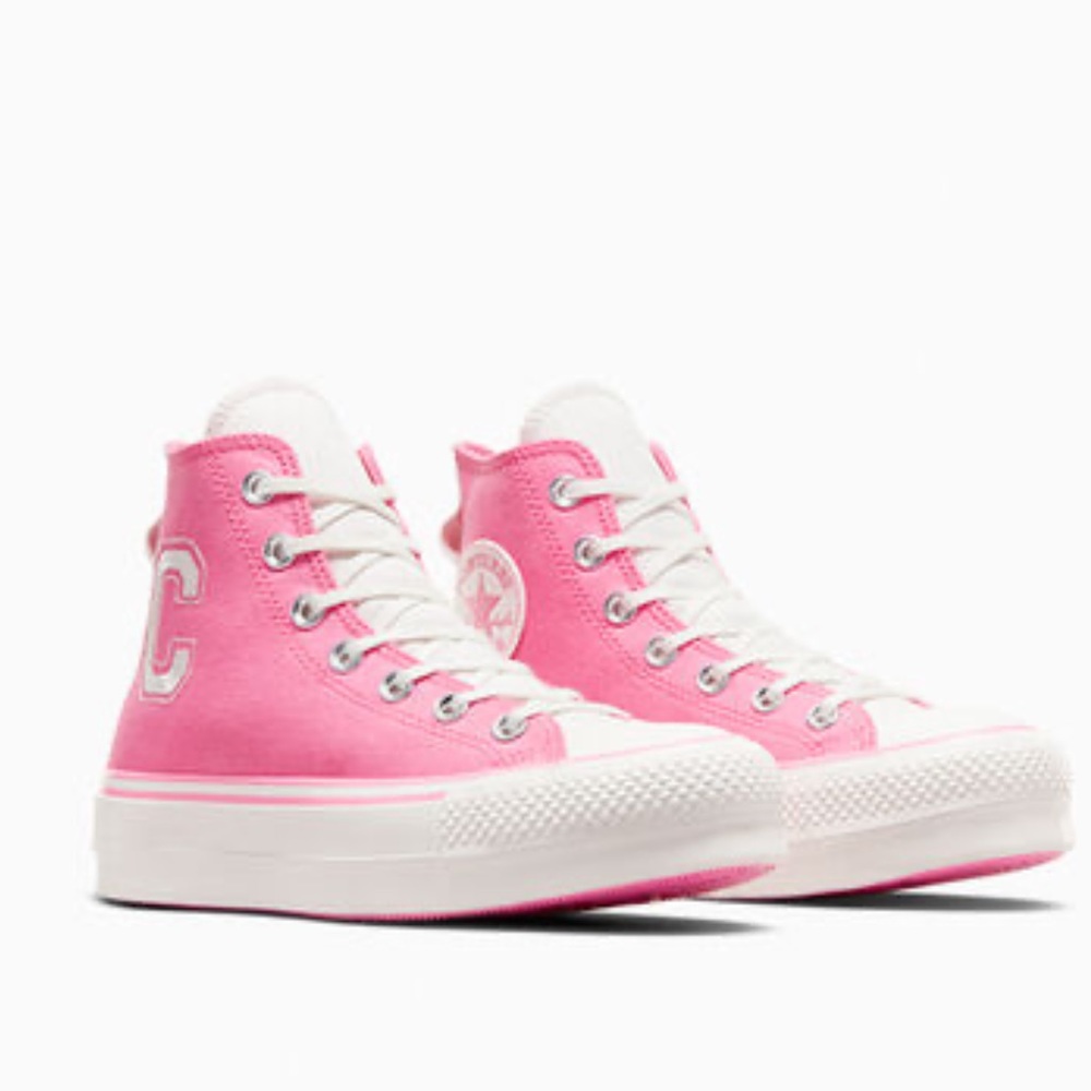 NWT Converse Chuck Taylor All Star Lift Platform Retro Varsity HIGH TOP SHOE - Picture 2 of 14